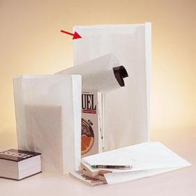 Sachets kraft blanc 30x9x52cm - par 250 - résistants et certifiés contact alimentaire_1