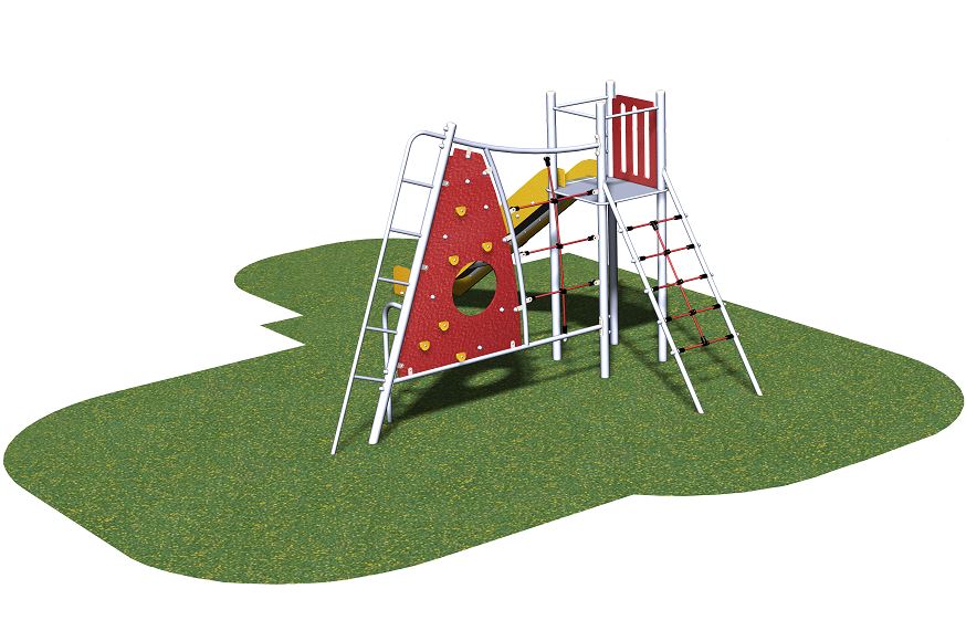 Structure de jeux 1 tour gamme delta - delta11501i - pour enfants de 4 ans et plus, capacité 10 enfants_1