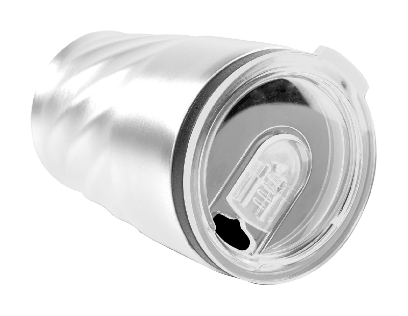 Mug thermos en acier inoxydable - 350 ml - Blanc - Gobelet publicitaire_1