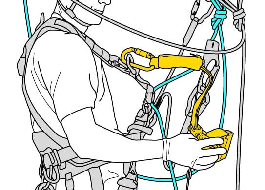 Antichute mobile ASAP LOCK - PETZL avec fonction de blocage pour corde verticale ou oblique_1