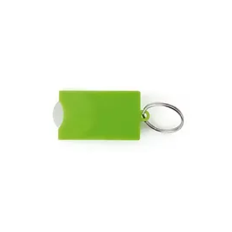 Porte-clés publicitaires jetons 'Basic' - plastique durable - 4,8 x 3 x 0,4 cm - plusieurs coloris_1