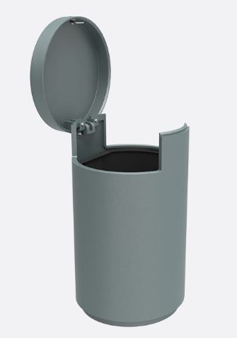 Urbus - Cendrier corbeille Larusdesign - Fonte et acier - Capacités 32L et 80L - Option cendrier 1L_1