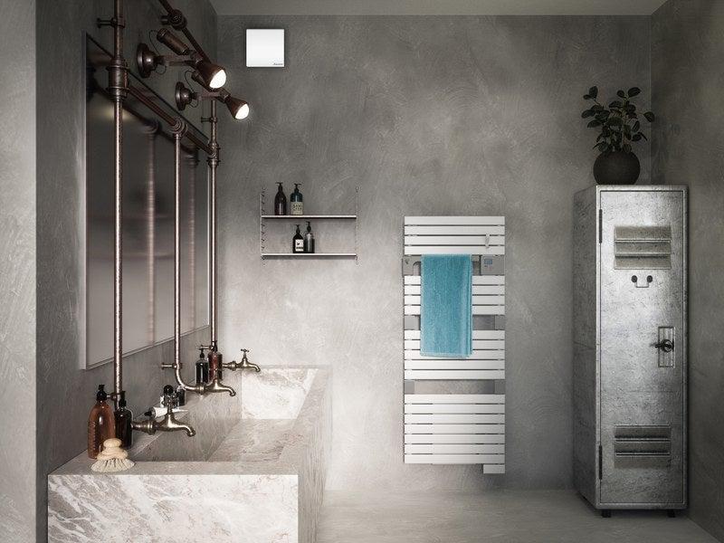 Aérateur extracteur permanent à interrupteur SAUTER Zemu 100 mm - silencieux pour salle de bains et WC_1