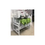 Brodeuse industrielle - Shenzhen Wanyang - DAI couleur 5 pouces - 2 têtes pour t-shirts et casquettes_1