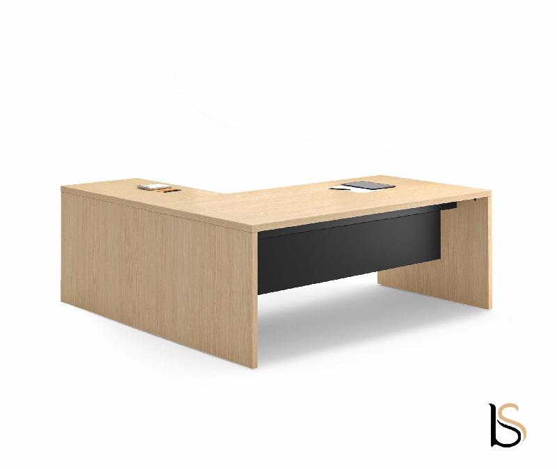 Bureau de direction Sile avec retour - Bralco - 180, Oui, Noyer_2