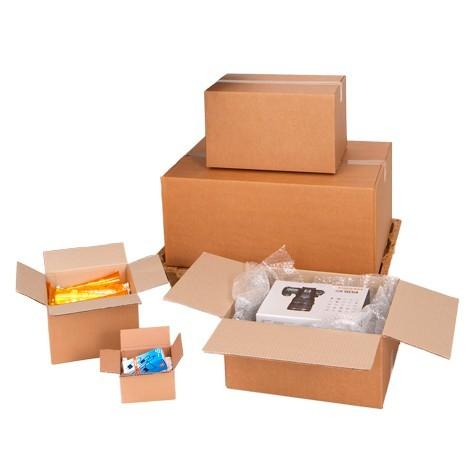 Caisse en carton simple cannelure - Résistance jusqu'à 30kg - Idéale pour expédition et stockage_1