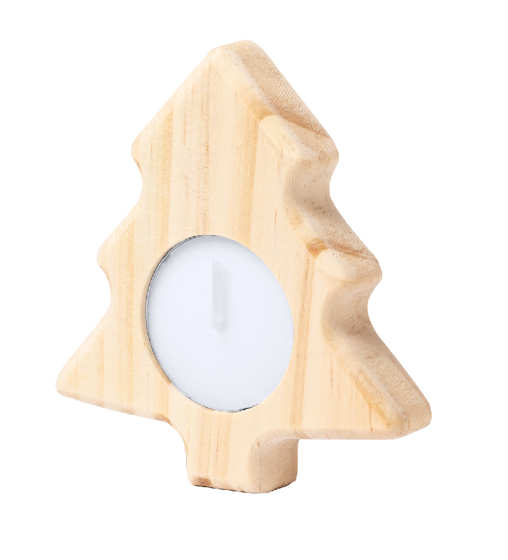 Bougie de Noël - Bougeoir naturel inclus - 37g_1