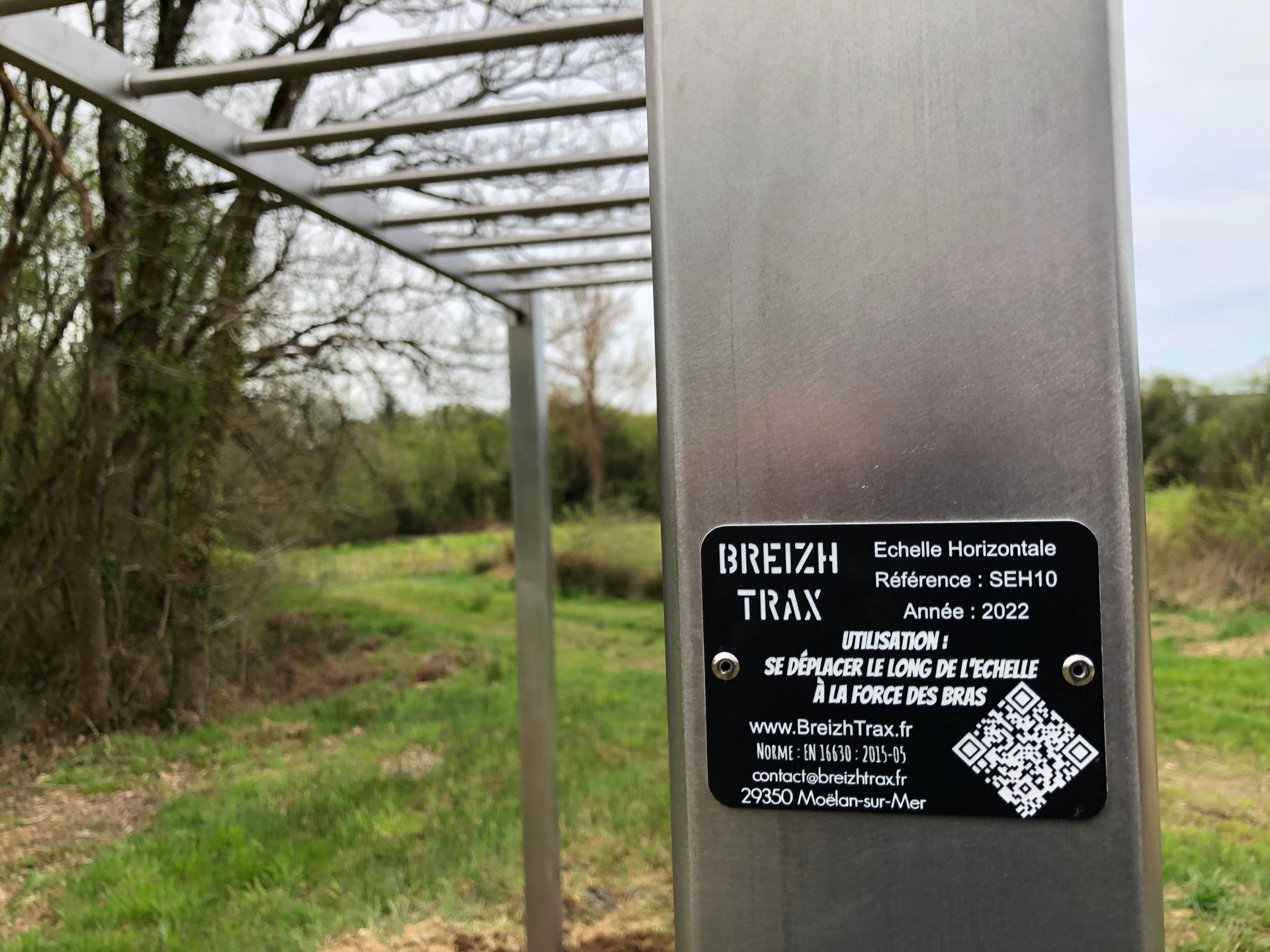 Station échelle horizontale en acier inoxydable - Référence SEH10 - 2m20 de hauteur standard_1