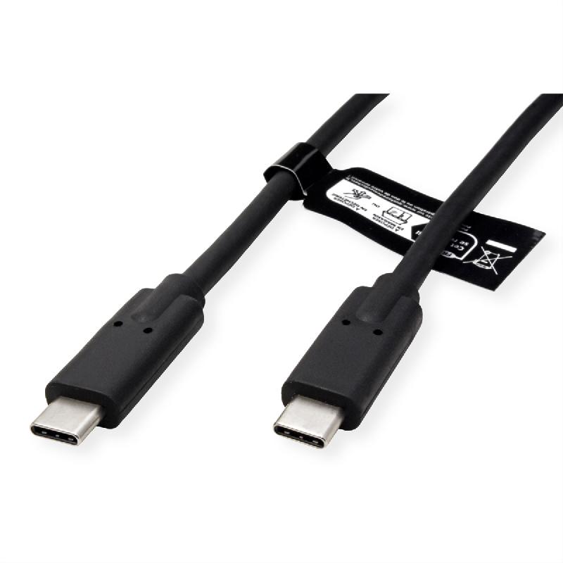 VALUE Câble USB4 Gen2x2, C–C, M/M, 4K UHD-1, 20Gbit/s, 100W, noir, 2 m_1