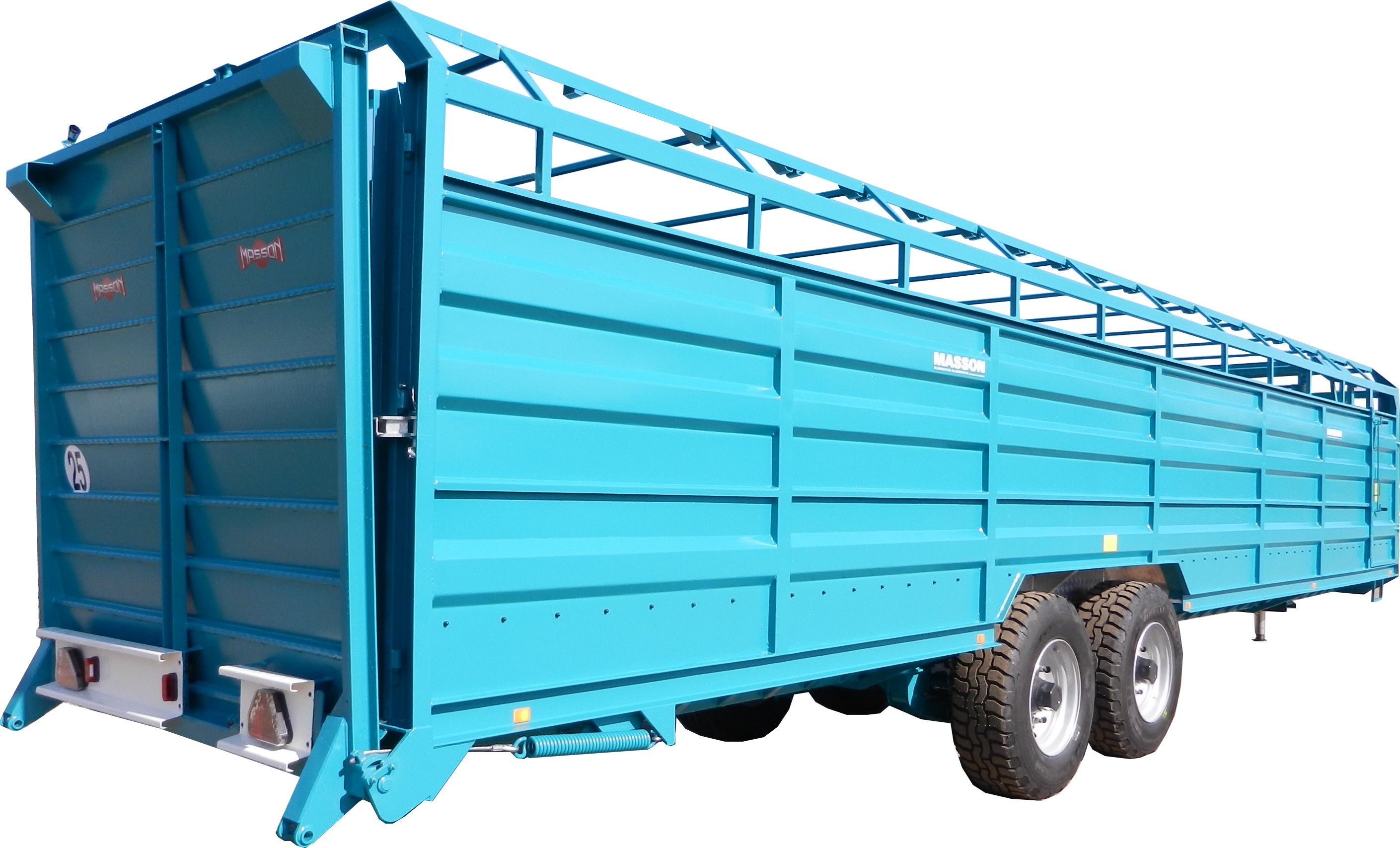 Bétaillères bd53 à bd115 - masson remorques - bétaillères à deux essieux fixes - 7 à 17 bêtes_1