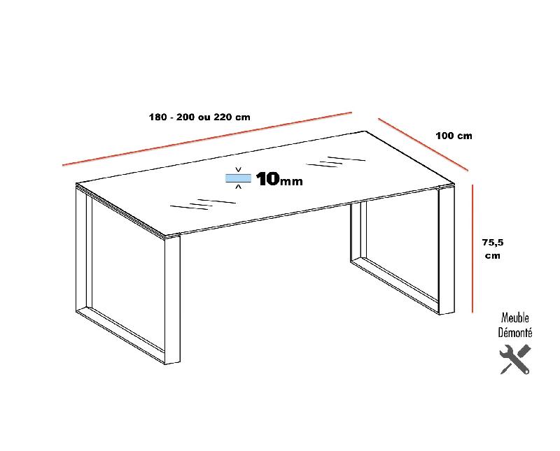 Bureau de Direction en verre X7 - Officity - 220, Blanc, Verre Blanc_1