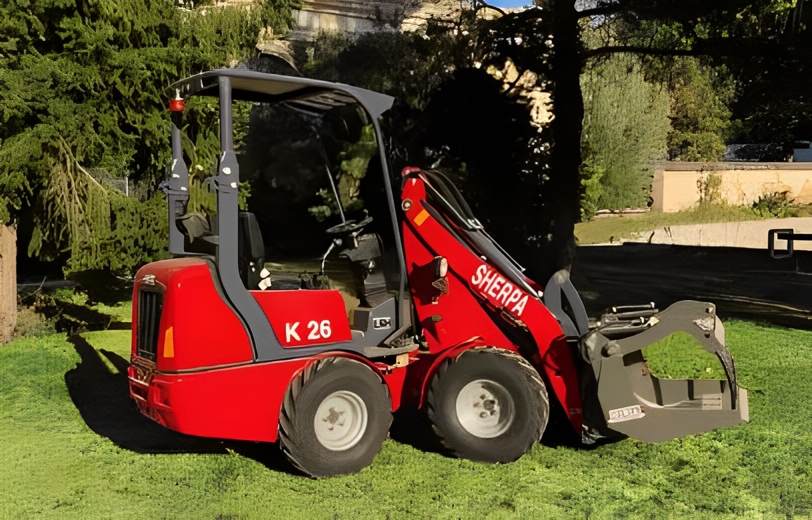 Chargeur articulé maniable et performant équipé d'un moteur 26 cv 3 cylindres diesel kubota - sherpa k26_1