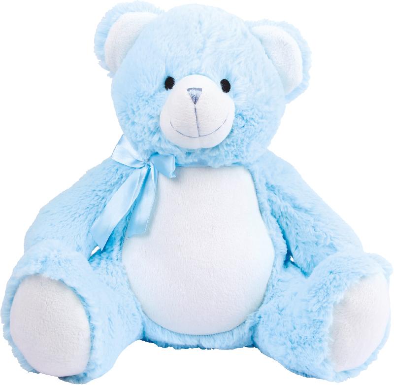 Peluche zippée Ourson - Réf: MM556 - 40 cm - 100% polyester - Conforme norme EN71_1