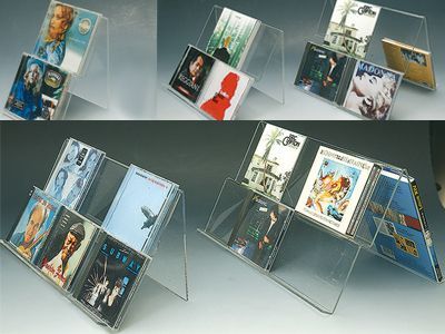 Présentoir CD - Eure Film - Support-multi en altuglas transparent, simple ou double face, plusieurs capacités_1