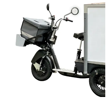 Triporteur électrique sans pédales Cobrane CITY S - Homologué voie publique - Caisson cargo 300L - Charge 50kg_1