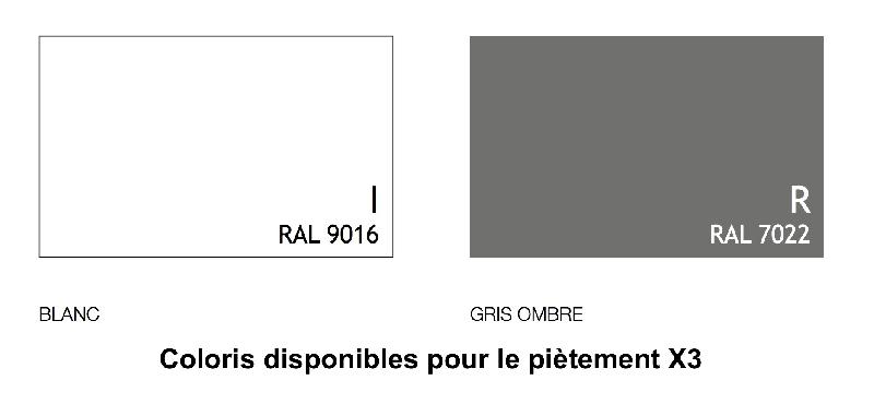 Bureau bench X3 avec rangement - Officity - Anthracite, Gris, 302_1