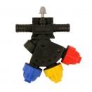 Tête circulaire en ligne - PU0-100/GW08/P - triple tête avec membrane étanche et compatibilité AP 0-100_1