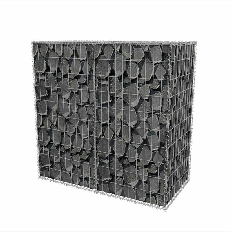 Vidaxl panier de gabion acier galvanisé 100x50x100 cm 142550_1