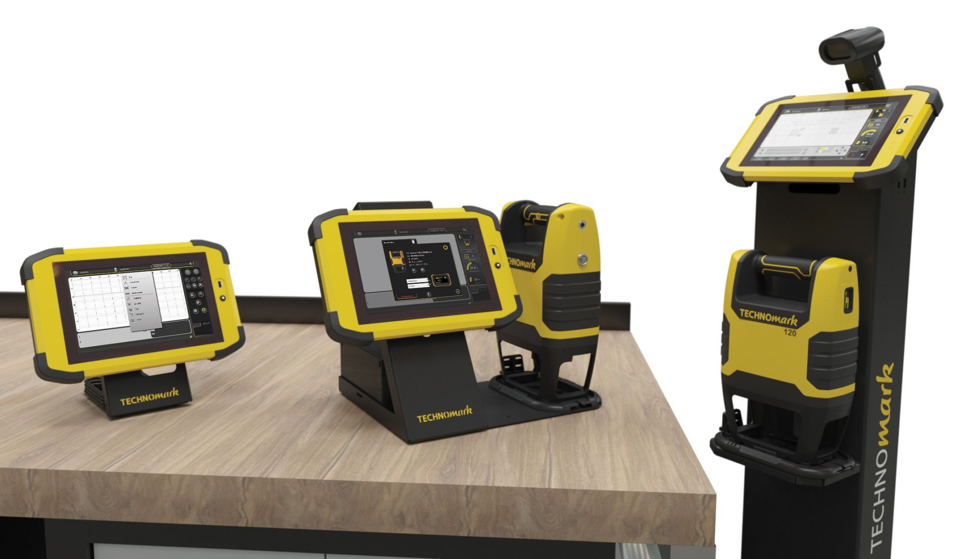 Équipement de marquage nomade avec écran OLED et tête autonome