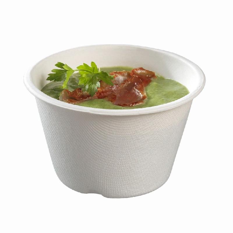 Pot Bodega pulpe de canne lamination PE 300ml Ø10,2xH6,2cm blanc - par 300_1