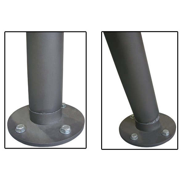 Potelet amortichoc boule - acier 76mm - inclinaison 45° - réf 8206631_1