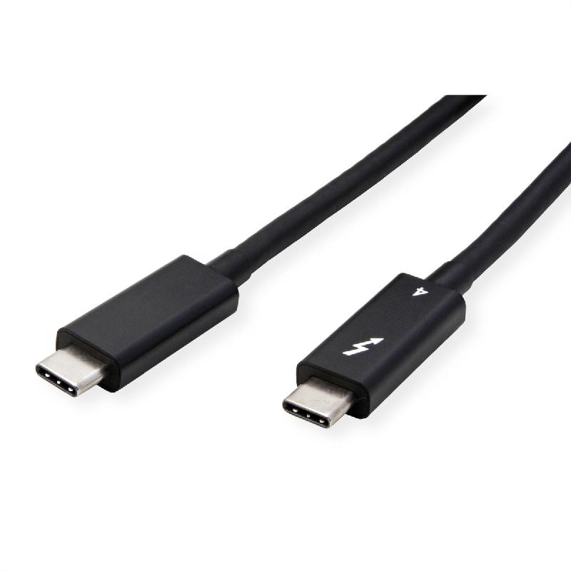 ROLINE Câble Thunderbolt™ 4 USB type C, M/M, 40Gbit/s, 100W, passif, noir, 2 m_1