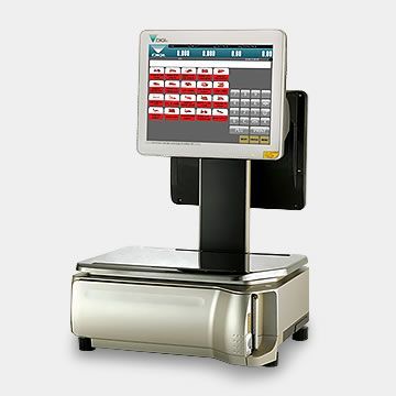 Sm-5600 - balance commerciale tactile DIGI France - 6 kg - écran couleur, impression rapide et gestion de file d'attente_1