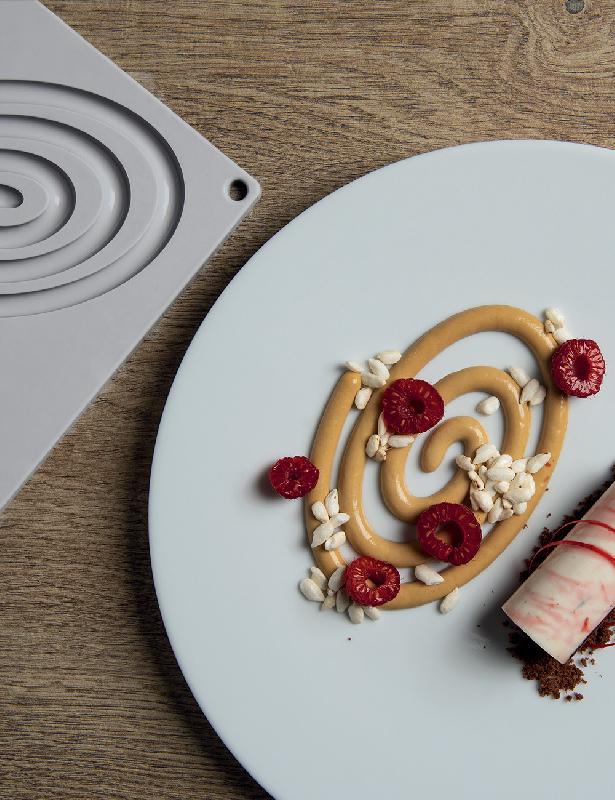 Spirale Ovale - Moule en silicone Gourmand Pavoni Italia - 6 empreintes_1