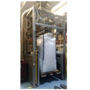 Stations de remplissage pour big bags - Bernhardt SA - dimension du big bag 900 x 900 x 2200 mm - inox 304L/316L, pesage précis et soudure liner_1