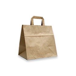 Emballage écologique - Comptoir Général d'Emballage - Sac papier kraft à poignées plates - 70 grammes/m2 - 90800_1