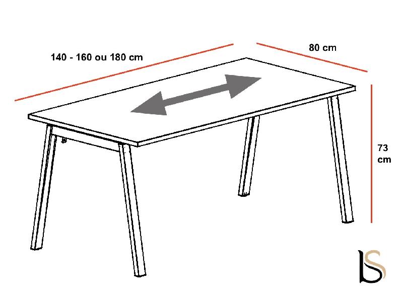 Bureau individuel Born- Mobel Linea - 140, Anthracite_1