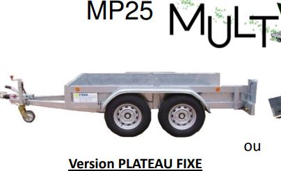 Remorque porte-engins - ysm- 2.5 t - 4.15m - 2 essieux_1