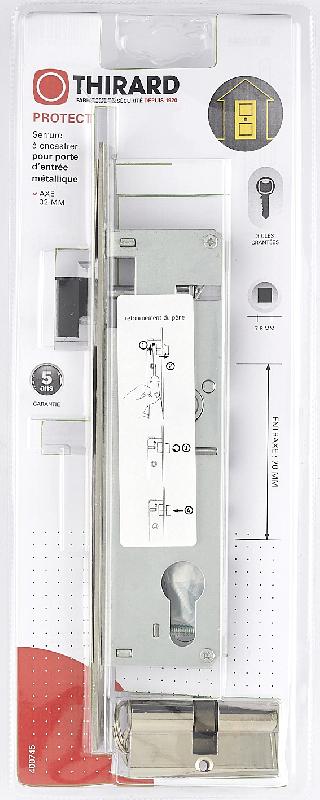 Serrure encastrée THIRARD - cylindre inclus - axe 32 mm - pour porte en menuiserie métallique_1