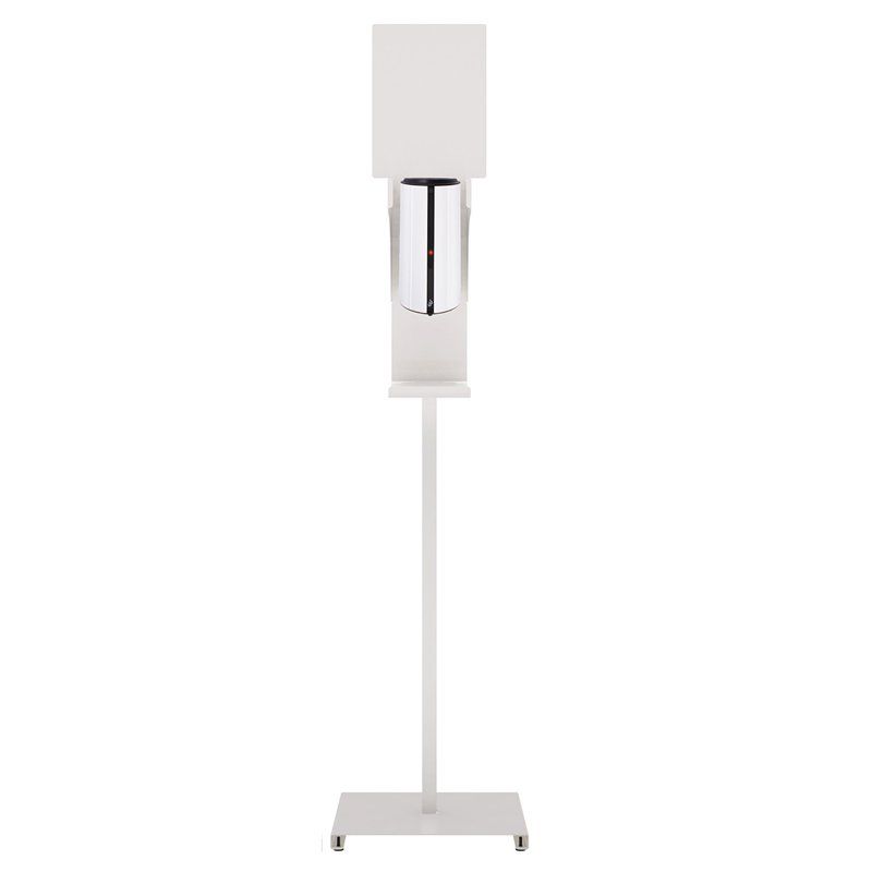 Station de désinfection des mains sanimains automatique - adzeo sas - dimensions : 380 × 380 × 1630 mm_1