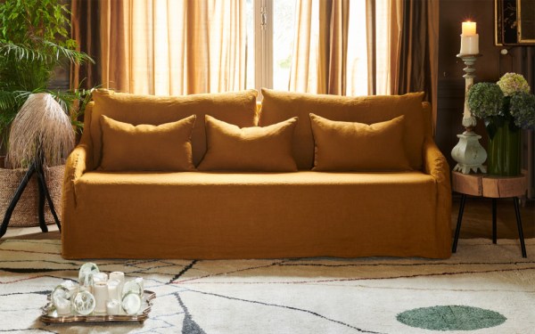 Canapé 6 places Carnac 240 cm - Home Spirit - Déhoussable avec mono-assise et accoudoirs fins_1