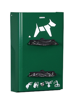 Distributeur mural de sacs pour hygiène canine - 400 sacs - Hygeca - Anti-UV et anti-vandalisme_1