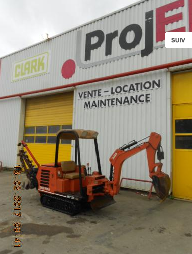 Ditch Witch Trancheuse de sol avec pelle HT25 - A225 - année 2000 - 1202h - diesel_1