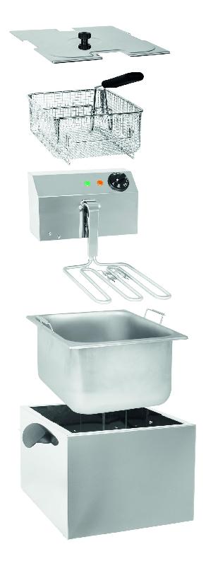 Friteuse de table sans robinet de vidange 1 cuve 8 L L2G_1