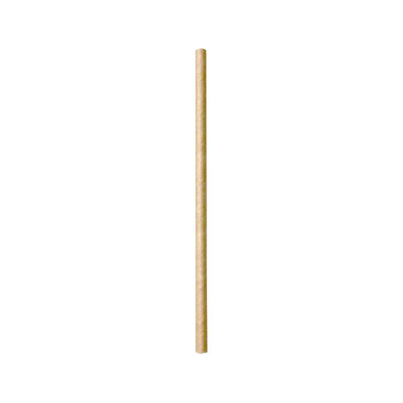 Paille papier kraft avec sachet Ø0,60x14cm - par 3000_1