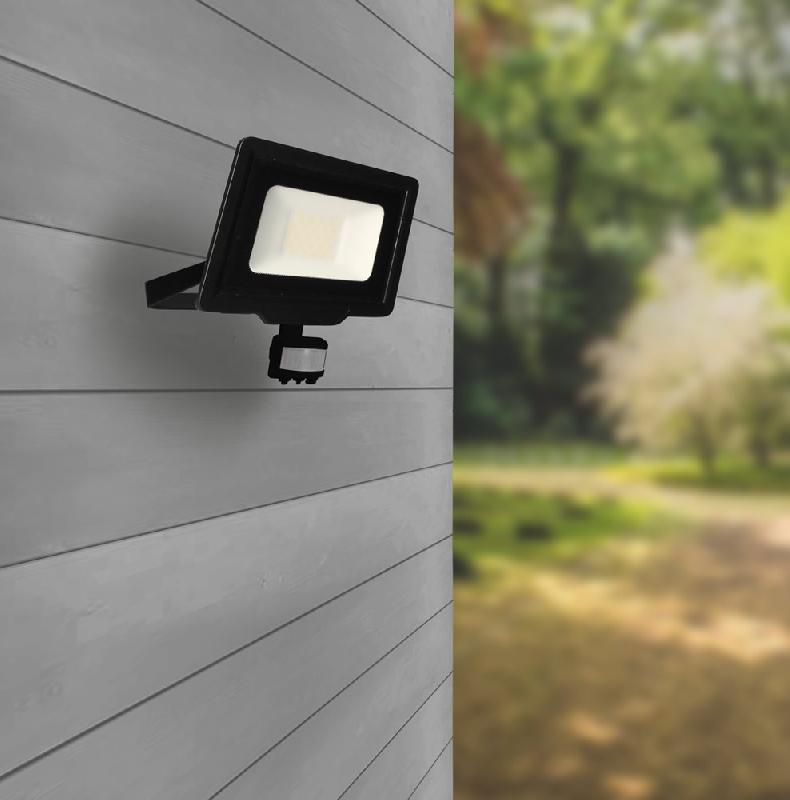 Projecteur mural Kreon 30W 2550lm - détecteur de mouvement - noir_1