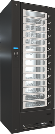 Distributeur de plateaux repas pour horaires décalés