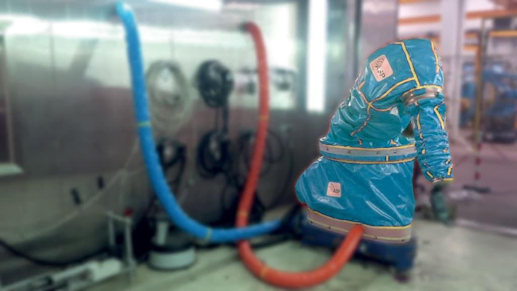 Housse en polyéthylène FPB - Protection pour robot industriel - ASP - Tissu enduit deux faces ou non tissé base PE_1