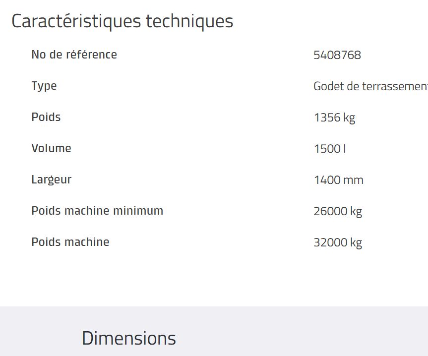 Godet d'excavation S70 Edge - rototilt - 1500 L_1