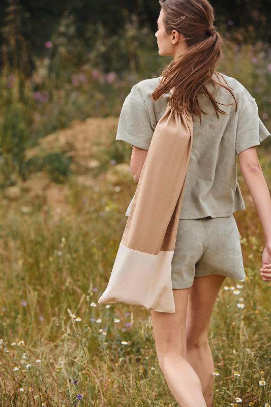 Sac porte-tapis pour Yoga en coton - Réf: KI0753 - Marque Kimood - 220 g/m²_1