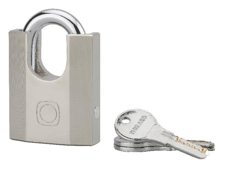 Cadenas à clé Octo-P 60mm - Anse protégée en acier - 3 clés réversibles - THIRARD_1