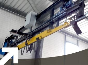 Convoyeur aérien manuel Mantion avec une capacité de charge de 0 à 2000 kg - 9070 - Société ALM_1