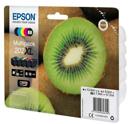 Epson Kiwi Multipack 5-colours 202XL Claria Premium Ink_1