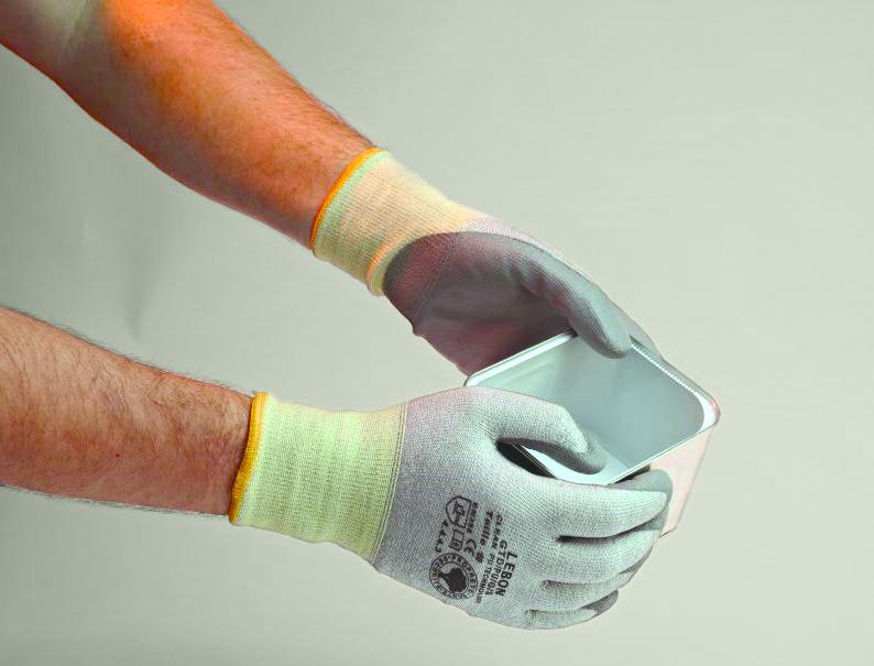 Gants de manutention et anti-coupures niveau 4-C - Tricoté sans couture - Enduction CLEAN PU® - Marque Romus_1