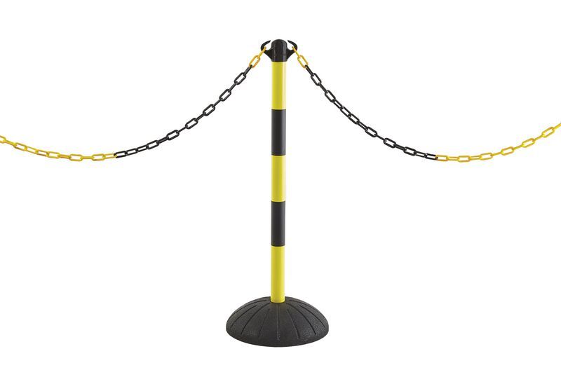 Potcajn - barrière à chaîne poteau socle caoutchouc - signals - h 1000 x ø 50 mm_1