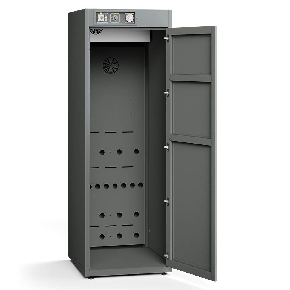 Sèche-armoire par condensation - 8 vestes et pantalons de travail - Structure en acier avec minuterie et lampe à ozone_1